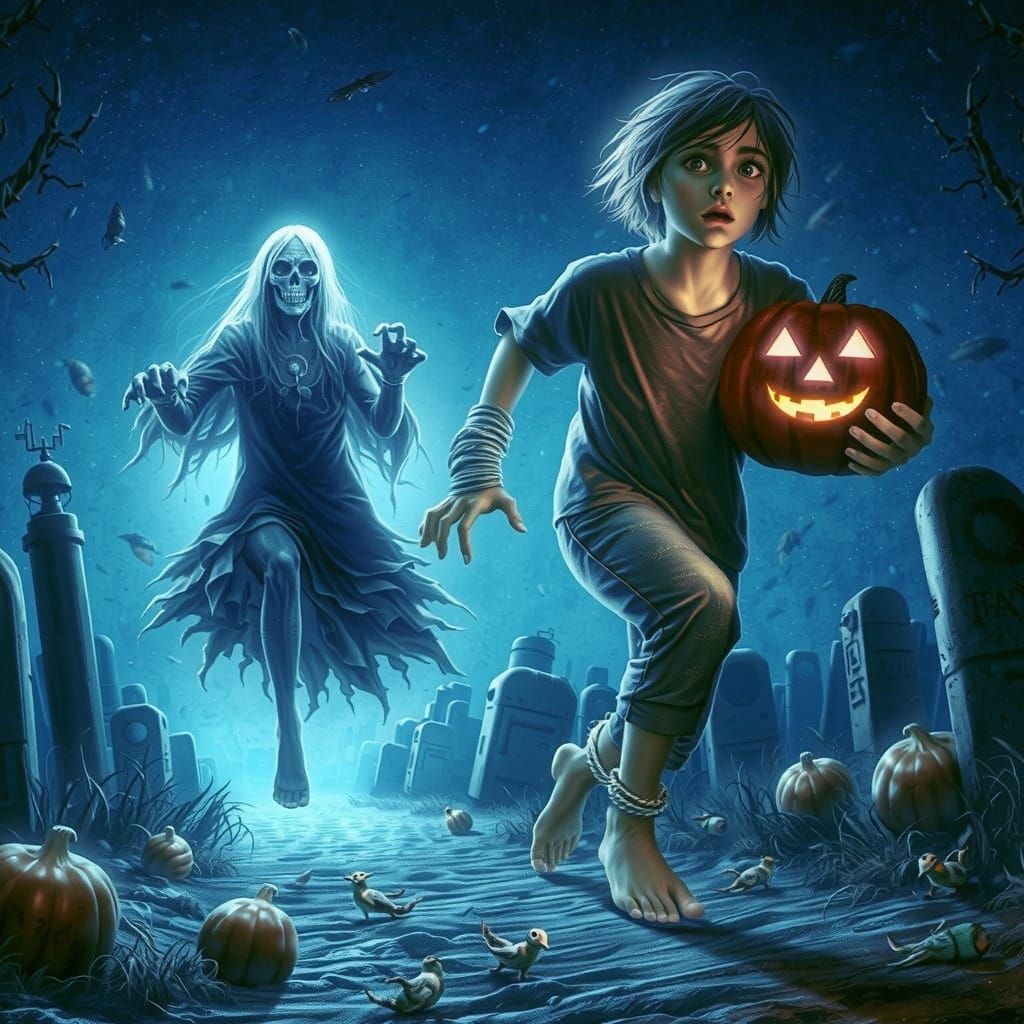 Ominous Figure in Shadows: Dark Surrealism