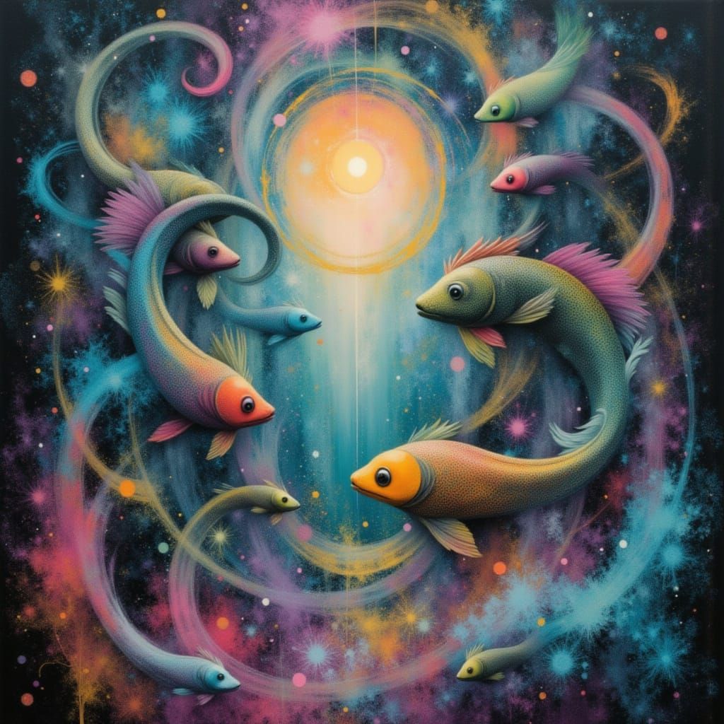 Catfish Dragons in Glitterpickle Dimension