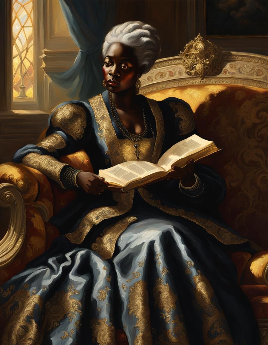 Velaryon Woman in Baroque Oil Painting Style