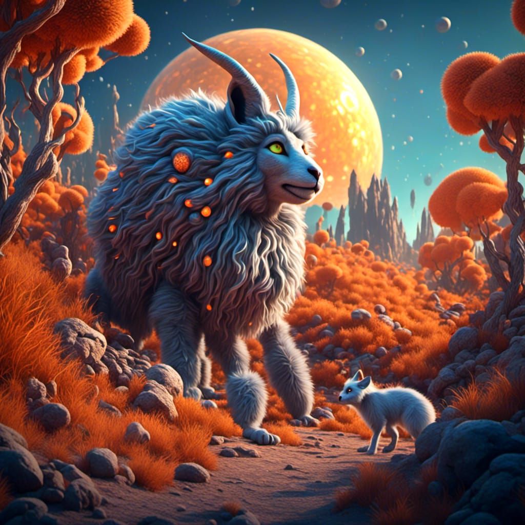 <lora:Fluffy Pets:1.0> Bombastic macrometic flooferdoodle in...