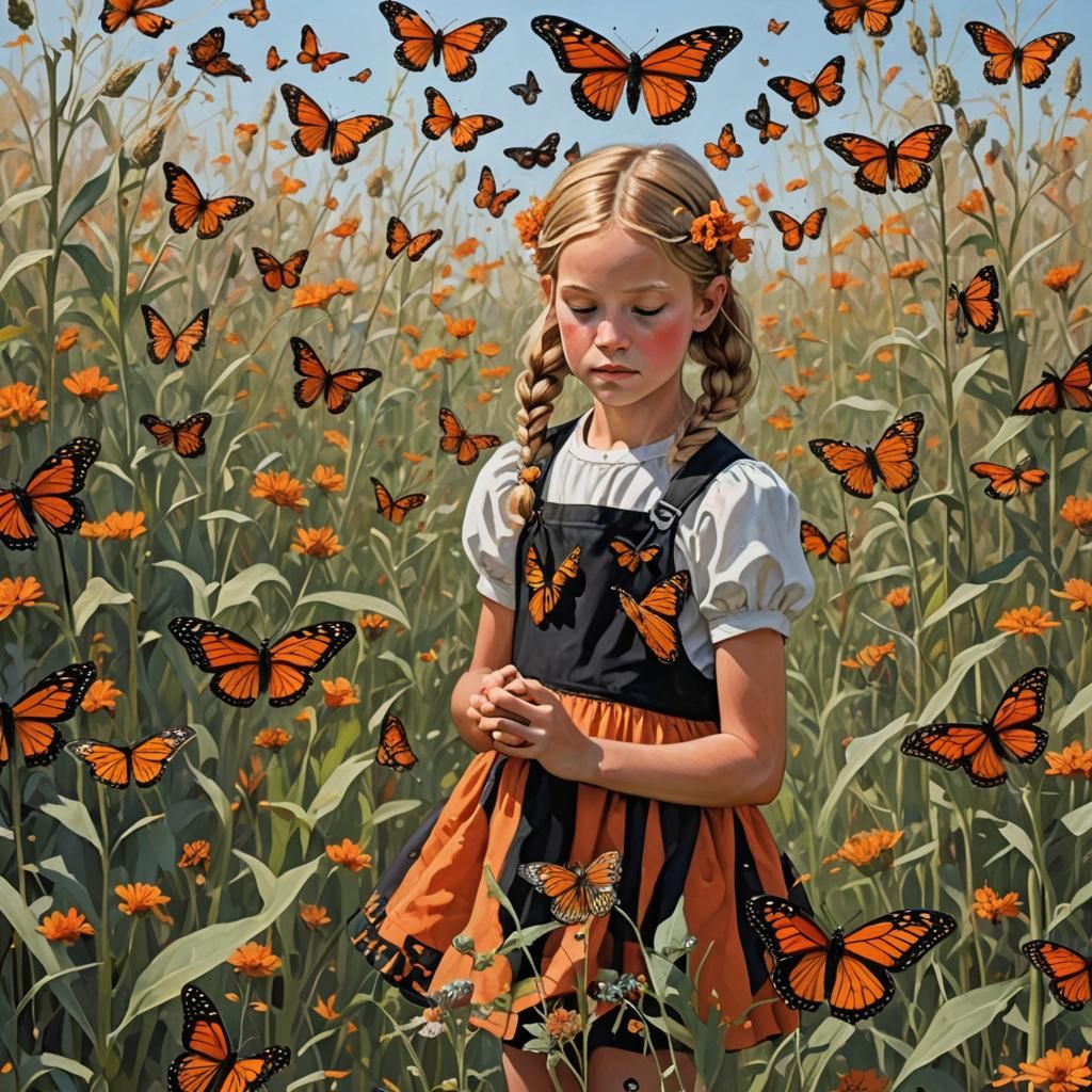 Monarch Butterflies Disturbed by Construction