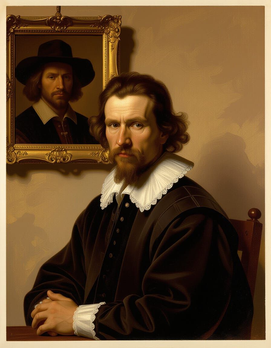 Luminous Portrait of a Woman in Renaissance Style