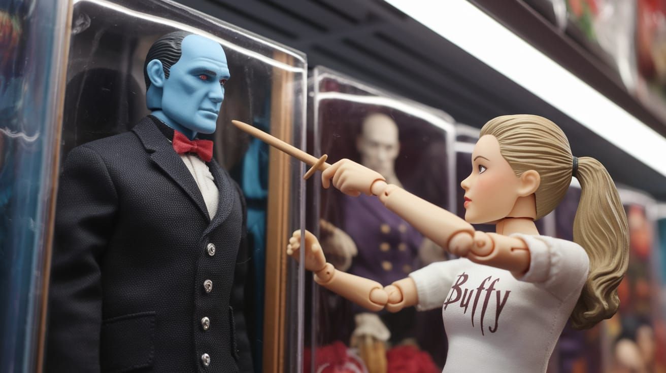 Vampire Slayer Action Figure Battles Toy Store Monster