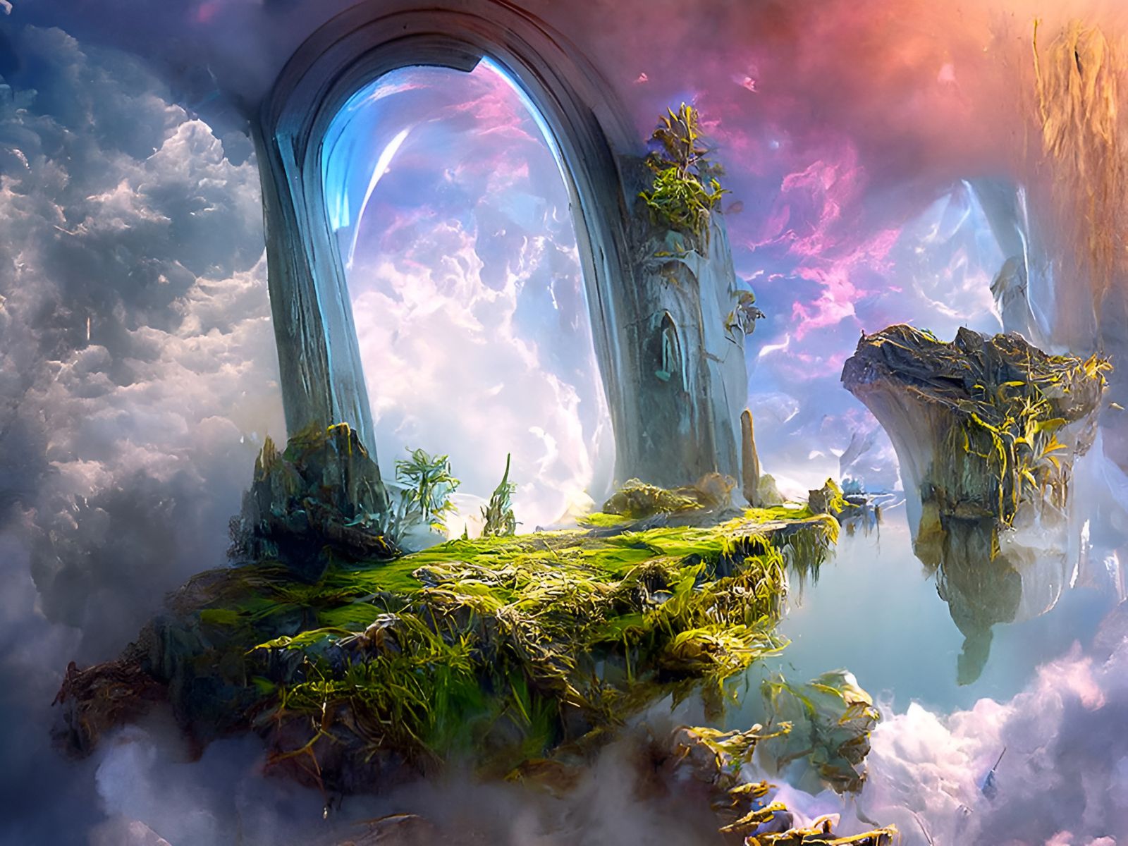 Dream World Portal Painting