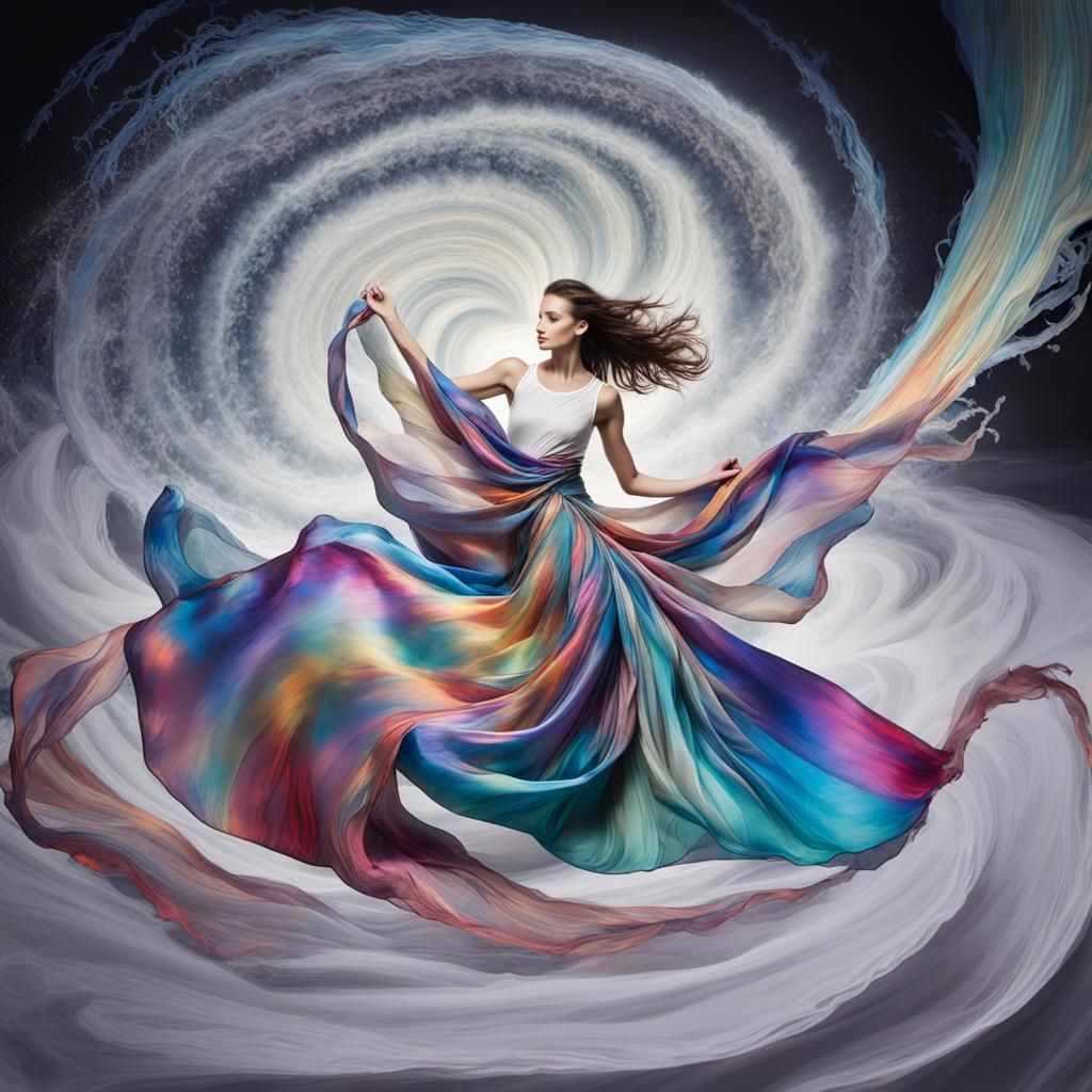 Silk Scarf Tornado: A Whimsical Whirlwind