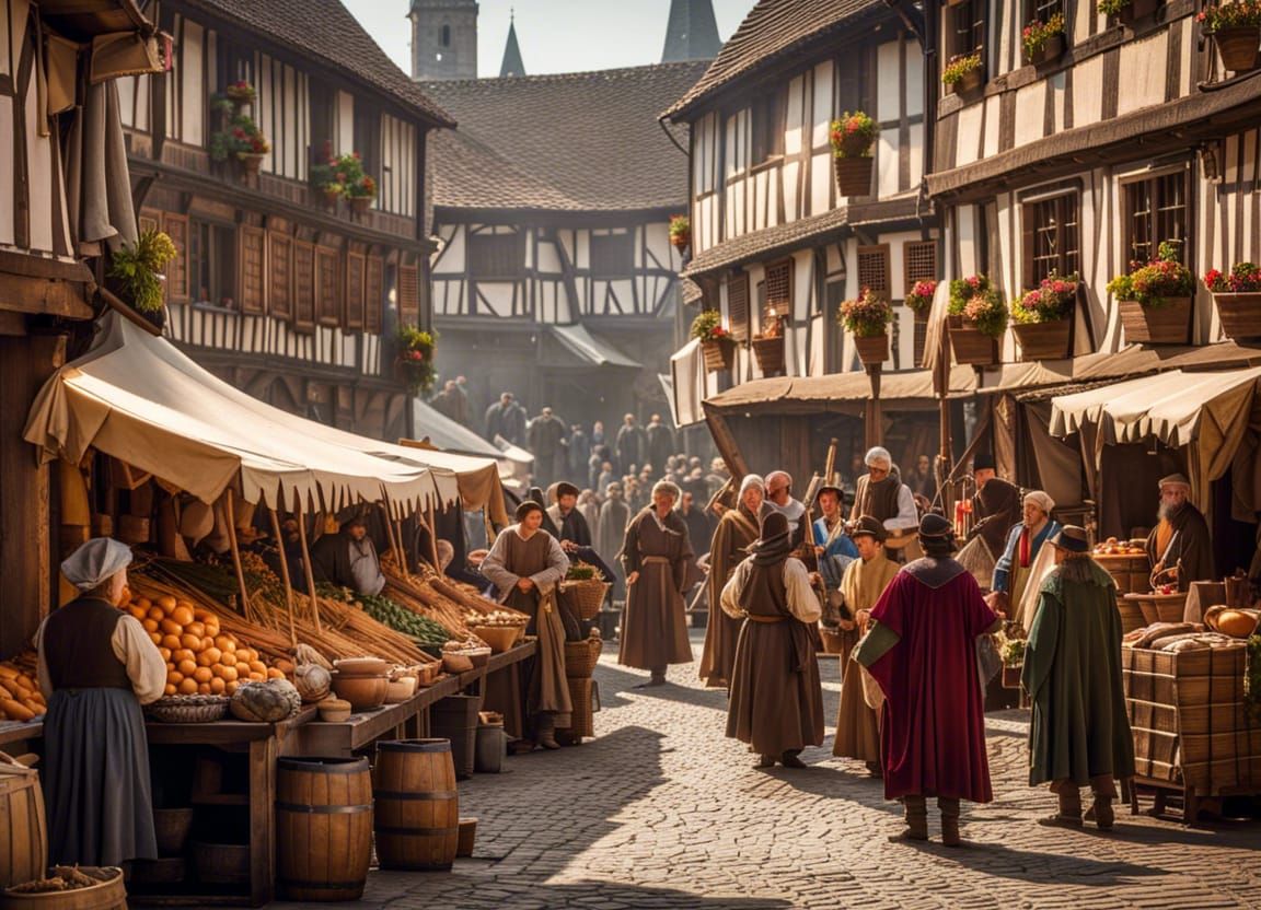 On a busy market day