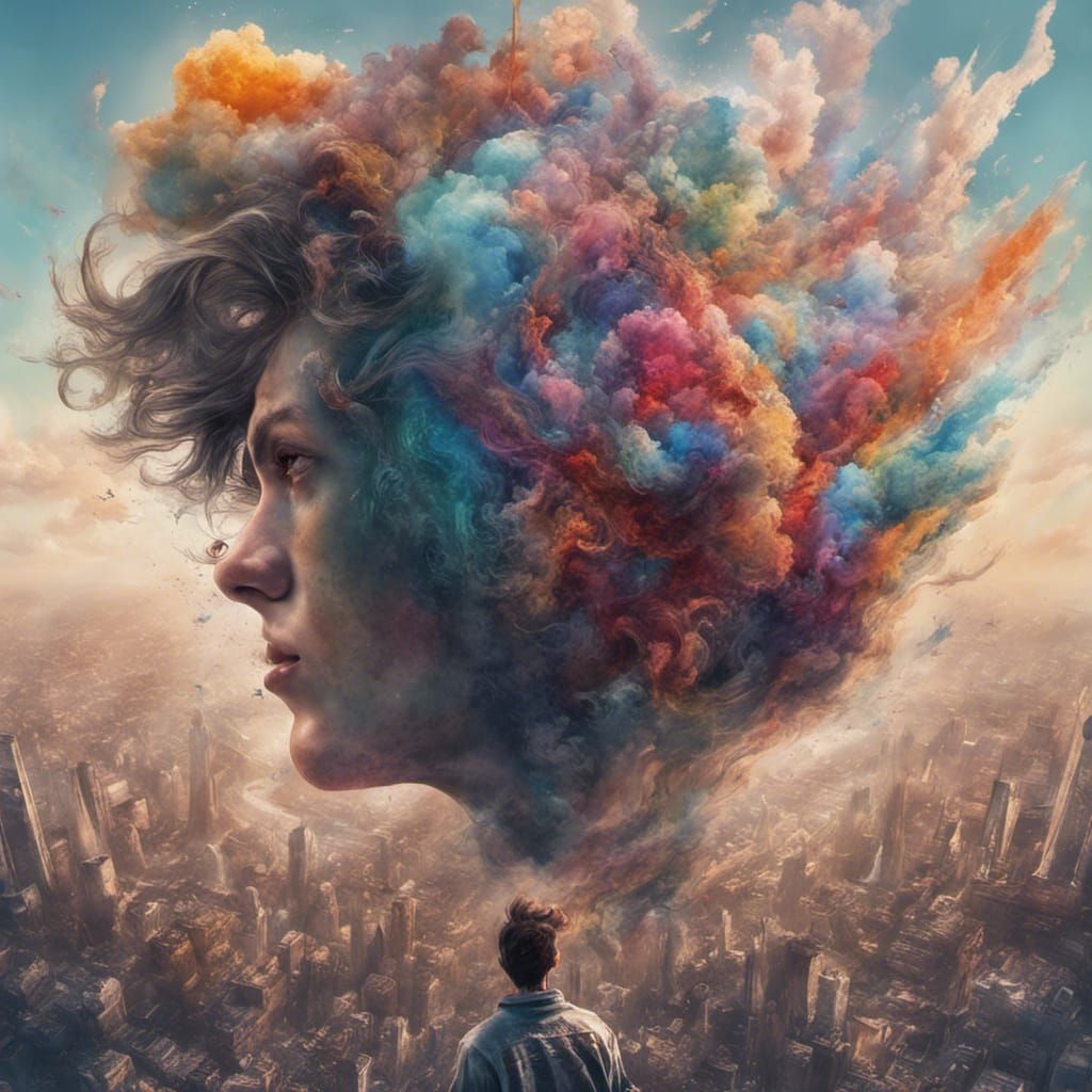 Heavenly View of Apocalyptic World: Hyperrealistic Concept A...