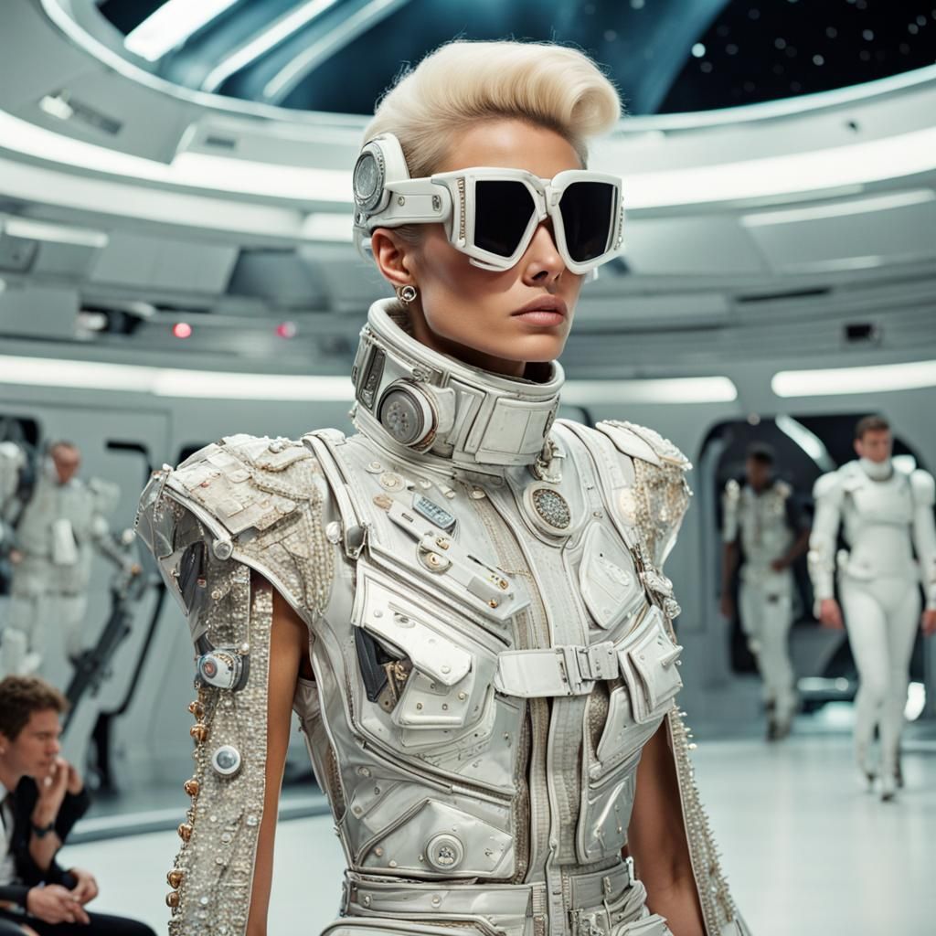 Extravagant Celebrity Fashion on Space Colony