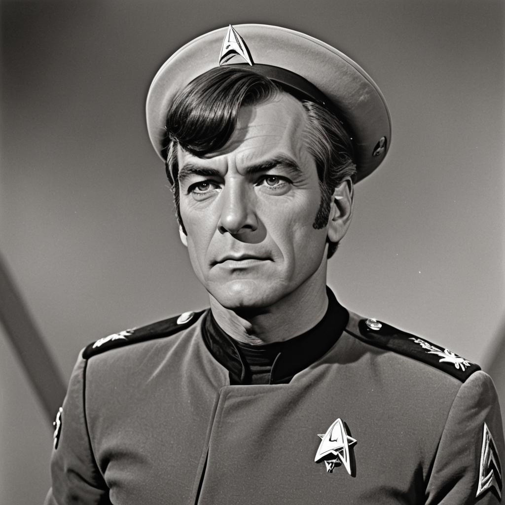 Patrick Swayze as Starfleet Captain in Star Trek