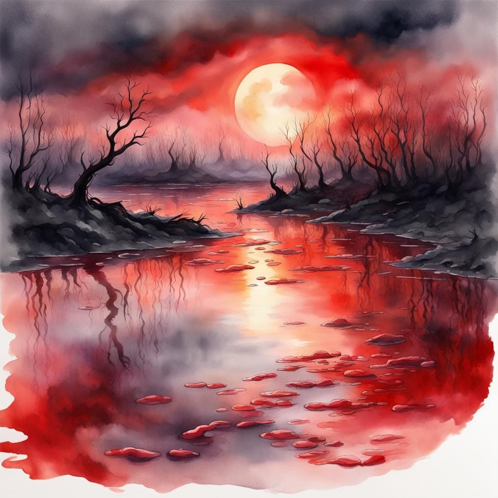 E. Coli's Dance of Light: A Watercolor Escape