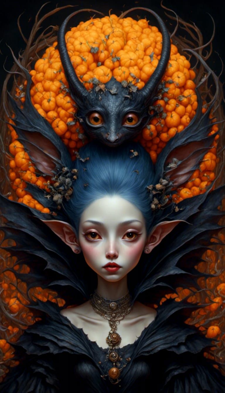 Her hair comes alive after midnight