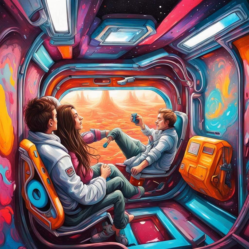Zero-Gravity Love: Graffiti Art in Space