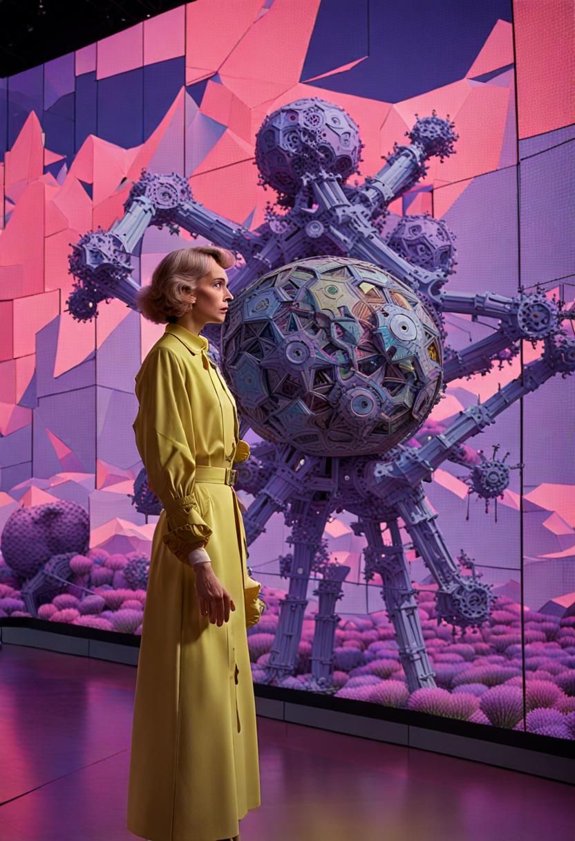 Schoolteacher in "Outer Space" Science Museum