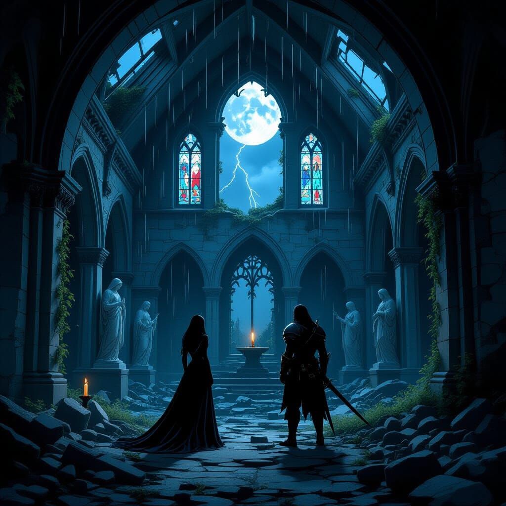 First Encounter in Chapel Ruins