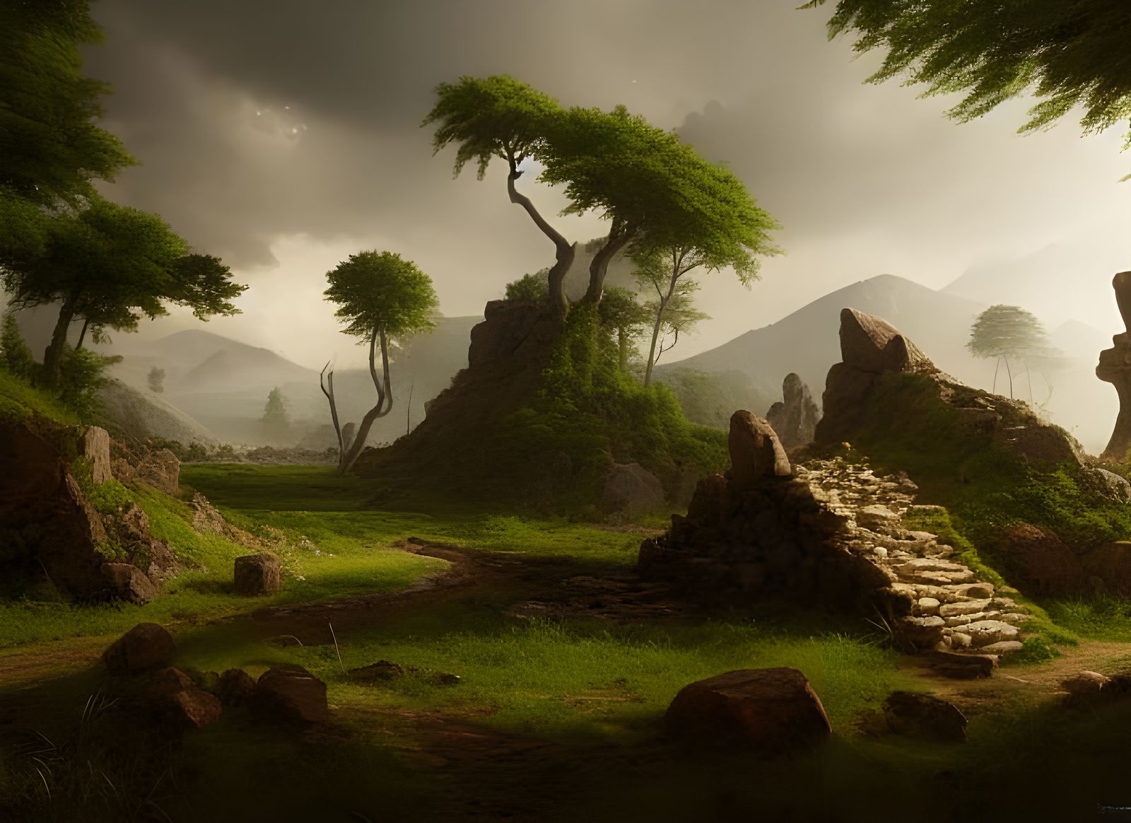 Renaissance Art of Land Forgotten By The Gods