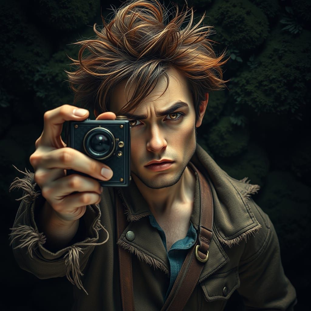 Gritty Photographer Captured in Moody Self-Portrait