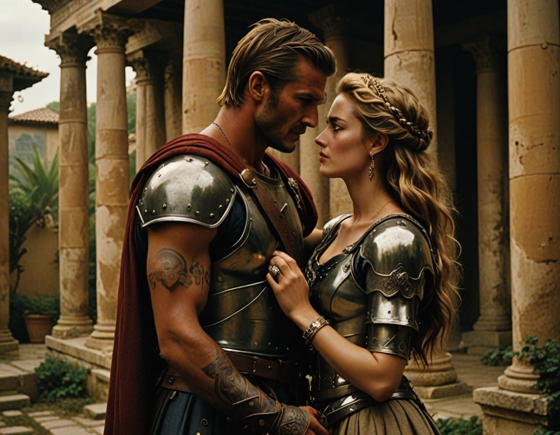 Spartacus and Roman Noblewoman in Sensual Ancient Roman Love...