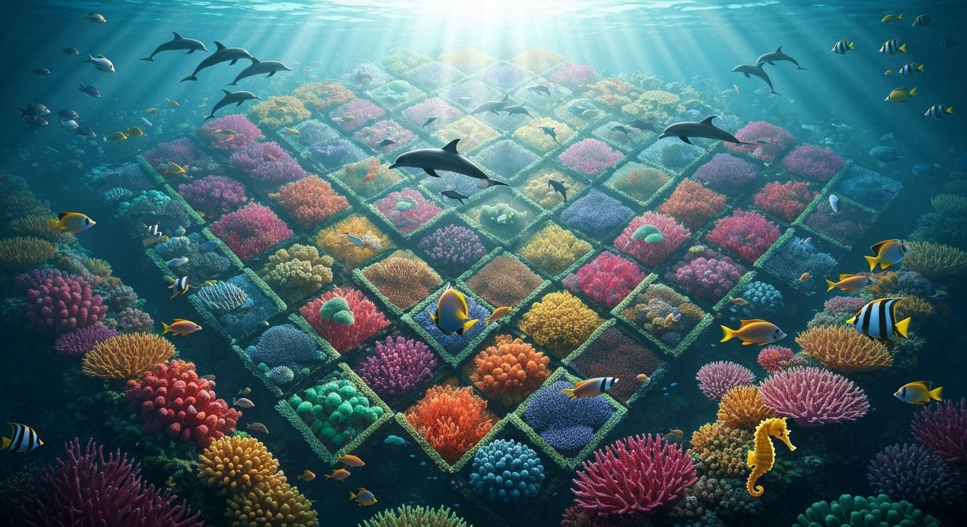 Sunken City Ruins Teeming with Marine Life