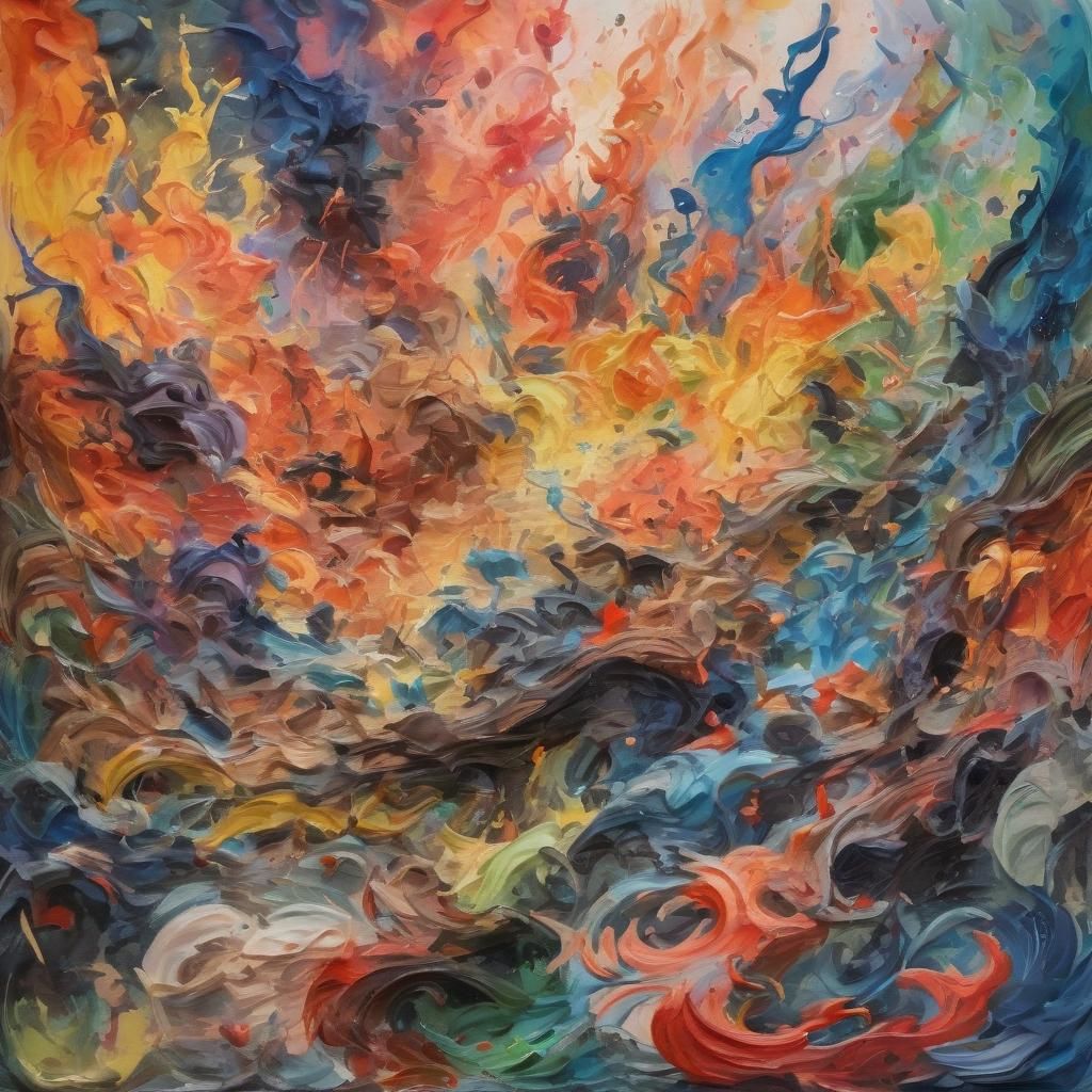 Chaos: An Epic Gouache Impressionist Masterpiece