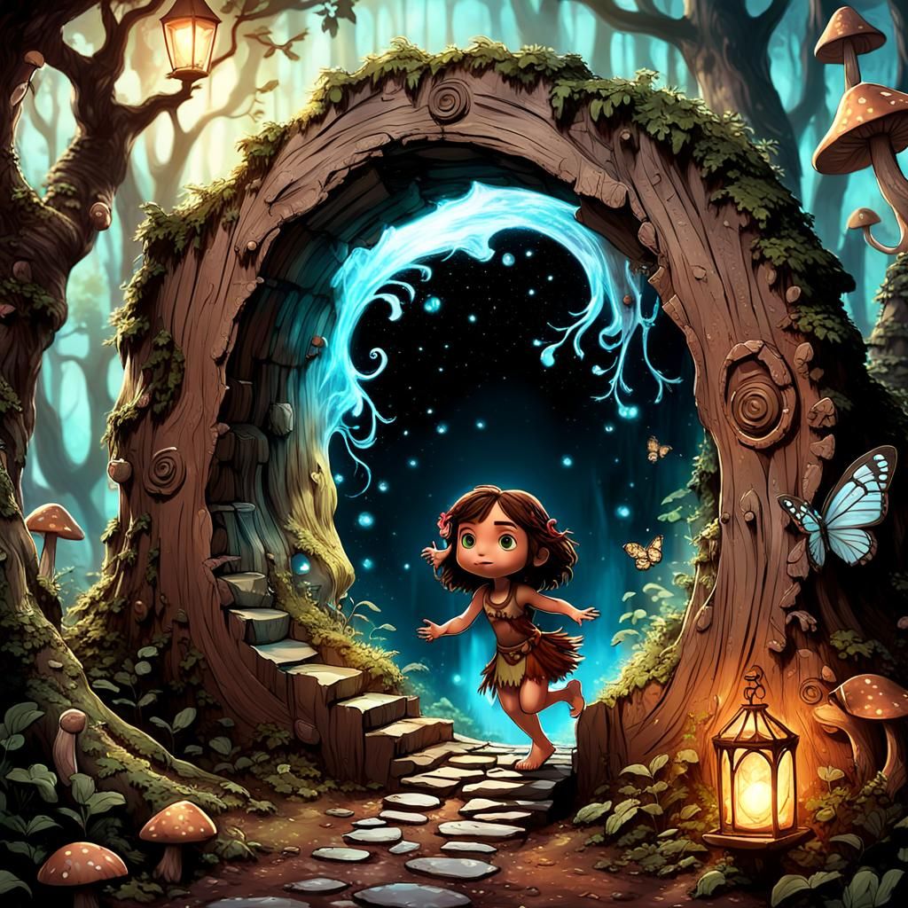 Cavewoman Portal Hopper by Madam Lu