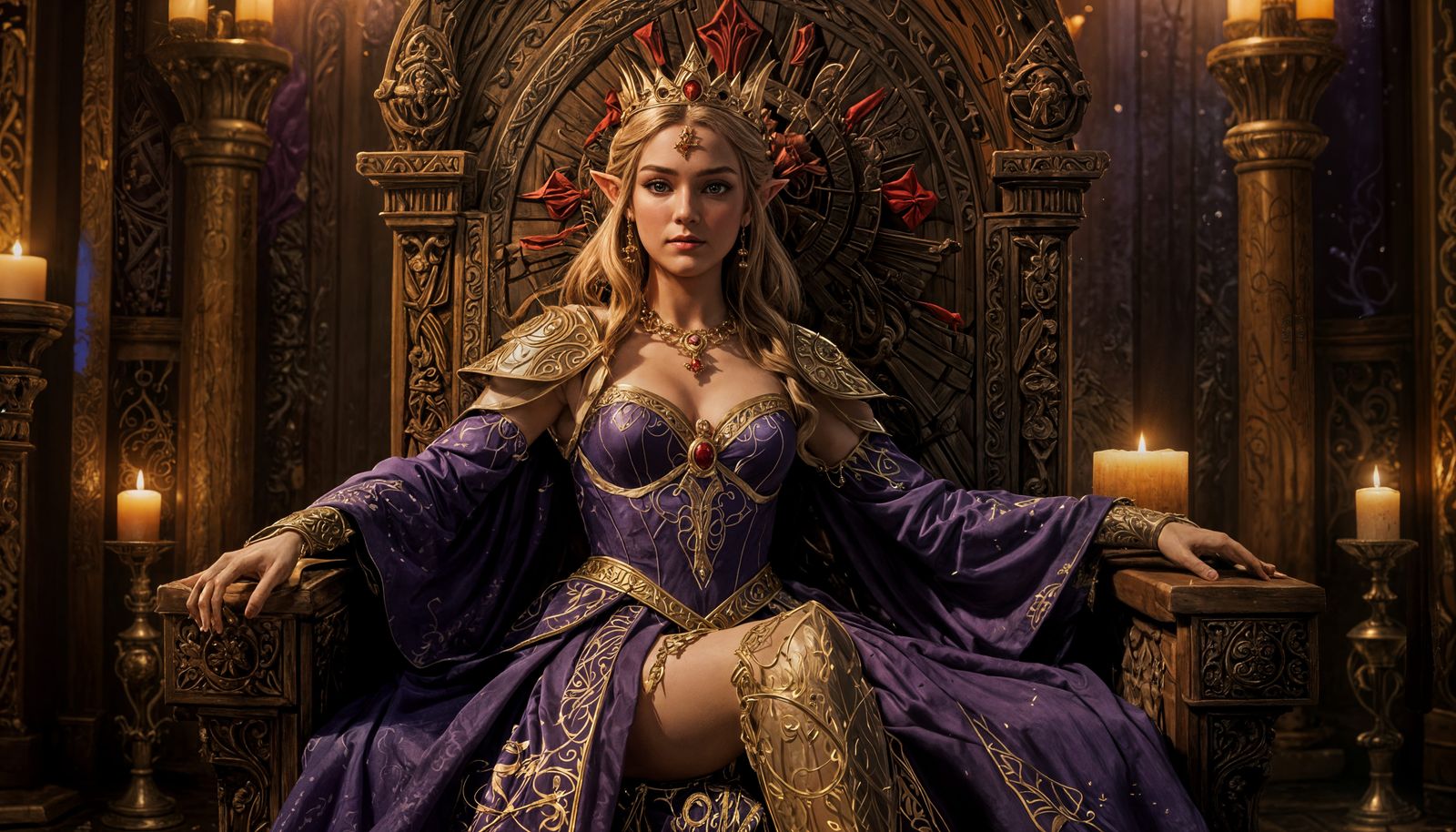 Ethereal Princess Shares Ancient Wisdom in Whimsical Portrai...