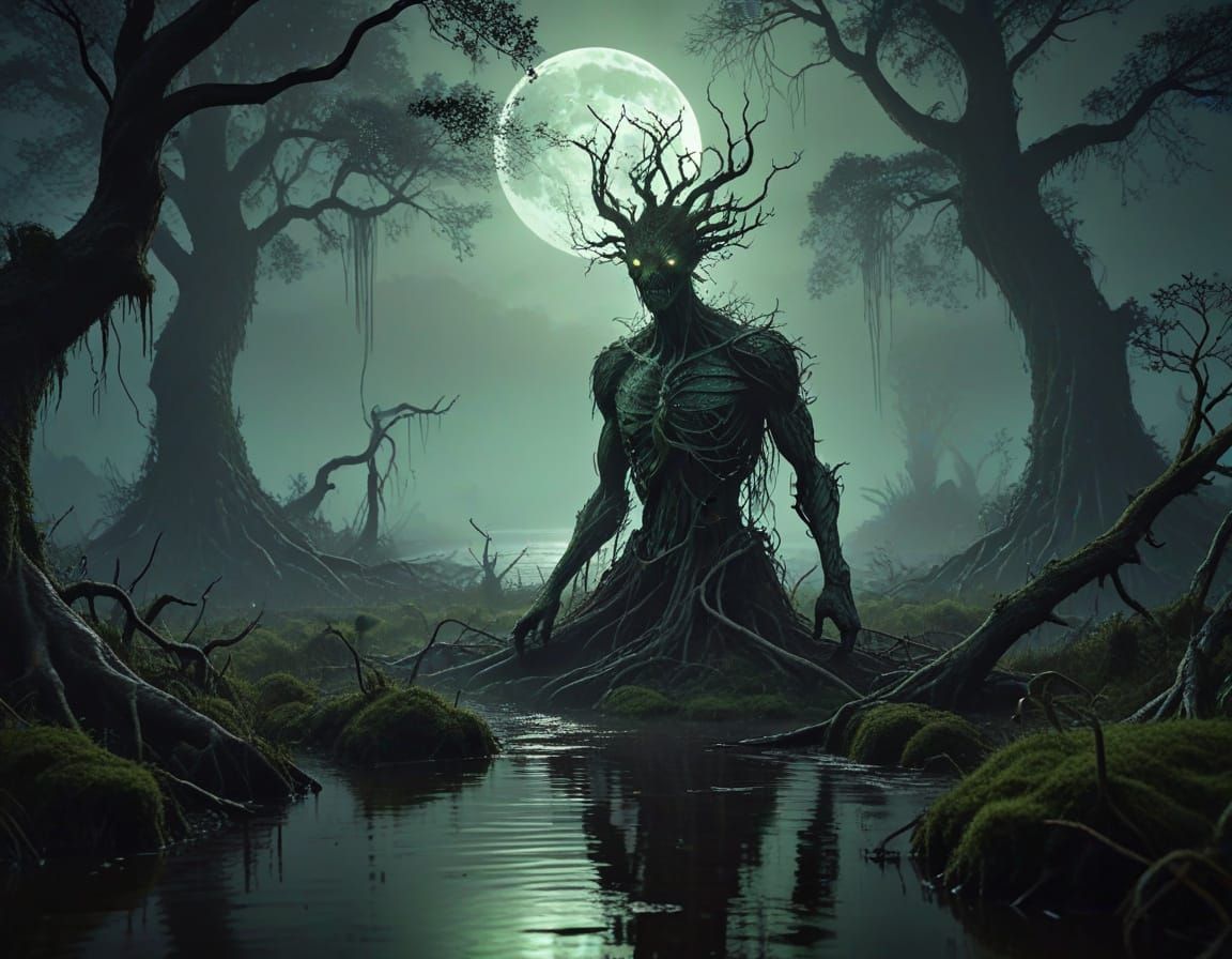 Mysterious Swamp Dweller Emerges from the Shadows