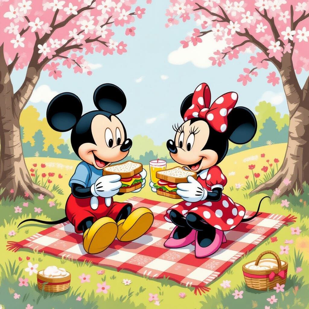 Mickey and Minnie's Cherry Blossom Picnic
