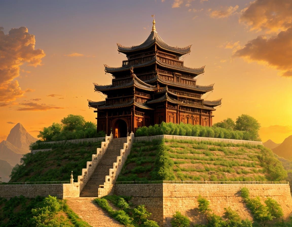 Medieval Monastery Fortress with Majestic Architecture