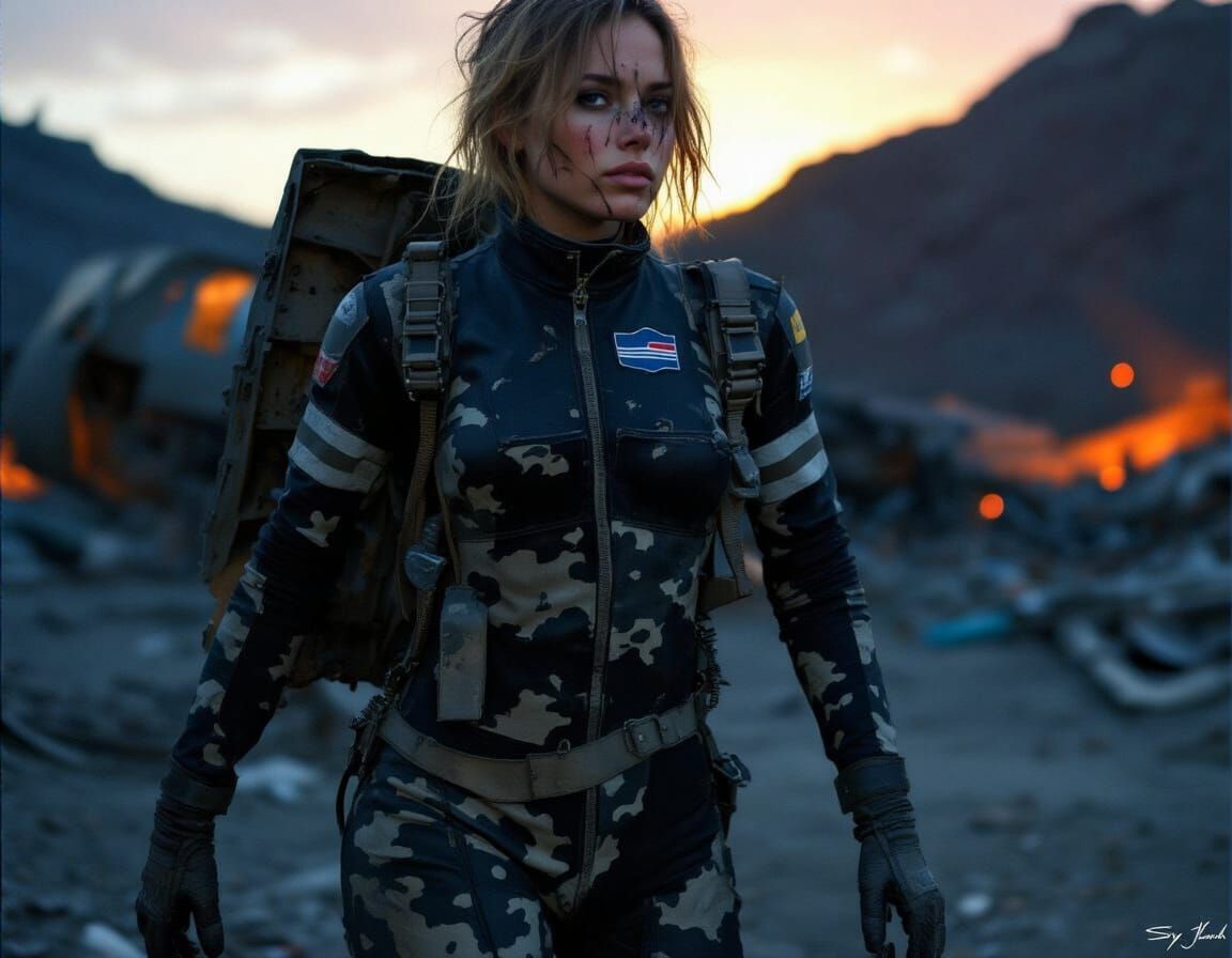 Wreckage: A Female Pilot in Industrial Future