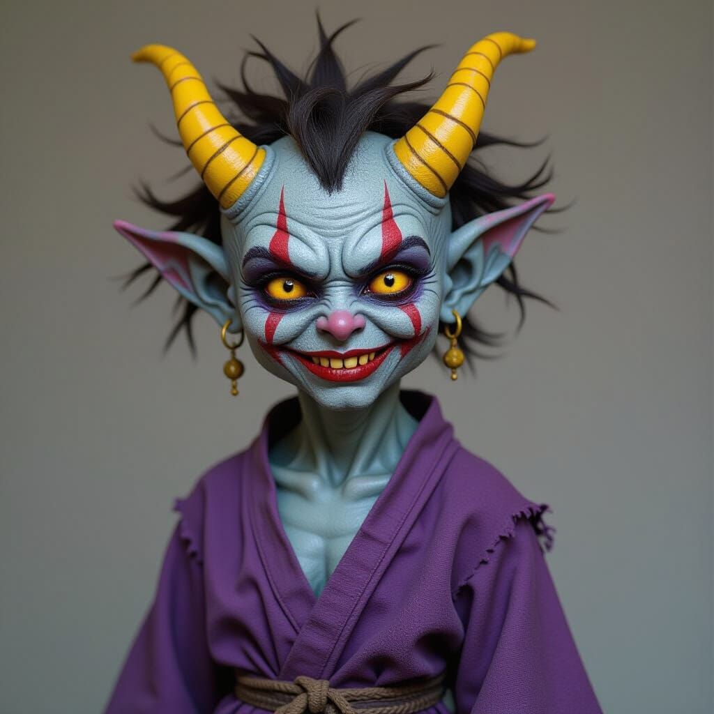 Small Demon with Mask and Practice Swords