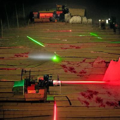 Bloody Laser Battle at Night