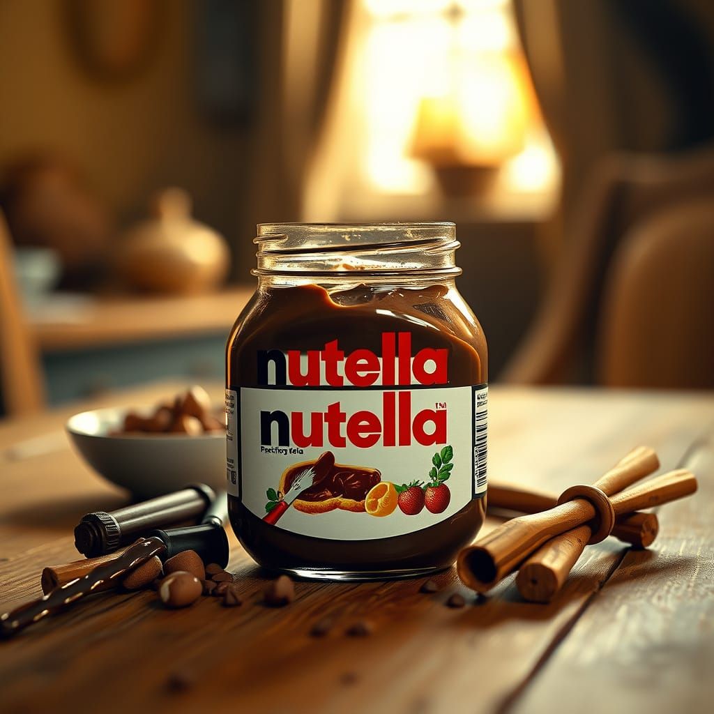 Nutella in Warm Golden Lighting