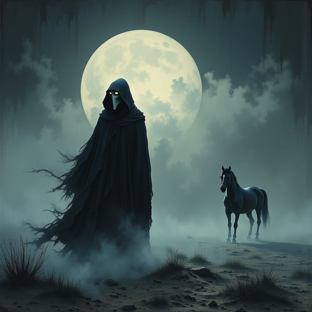The Black Rider Emerges From Mist