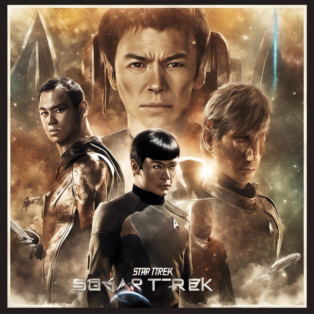 Star Trek Gladiator Movie Poster in Anime Style