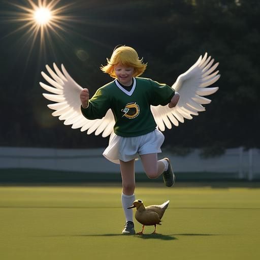 Divine Ducks in Heavenly Sunshine: Soft Focus