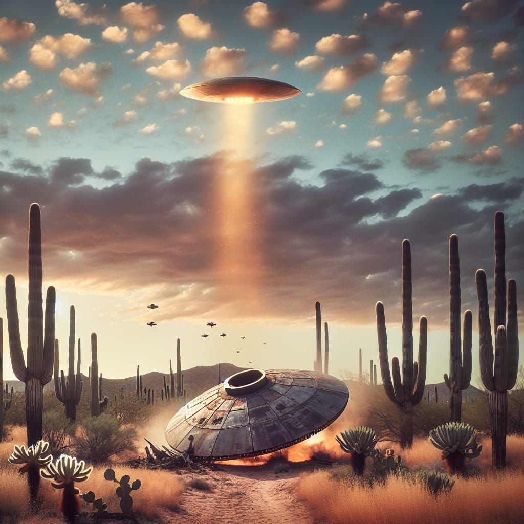 UFO Crash Landing in Roswell, New Mexico