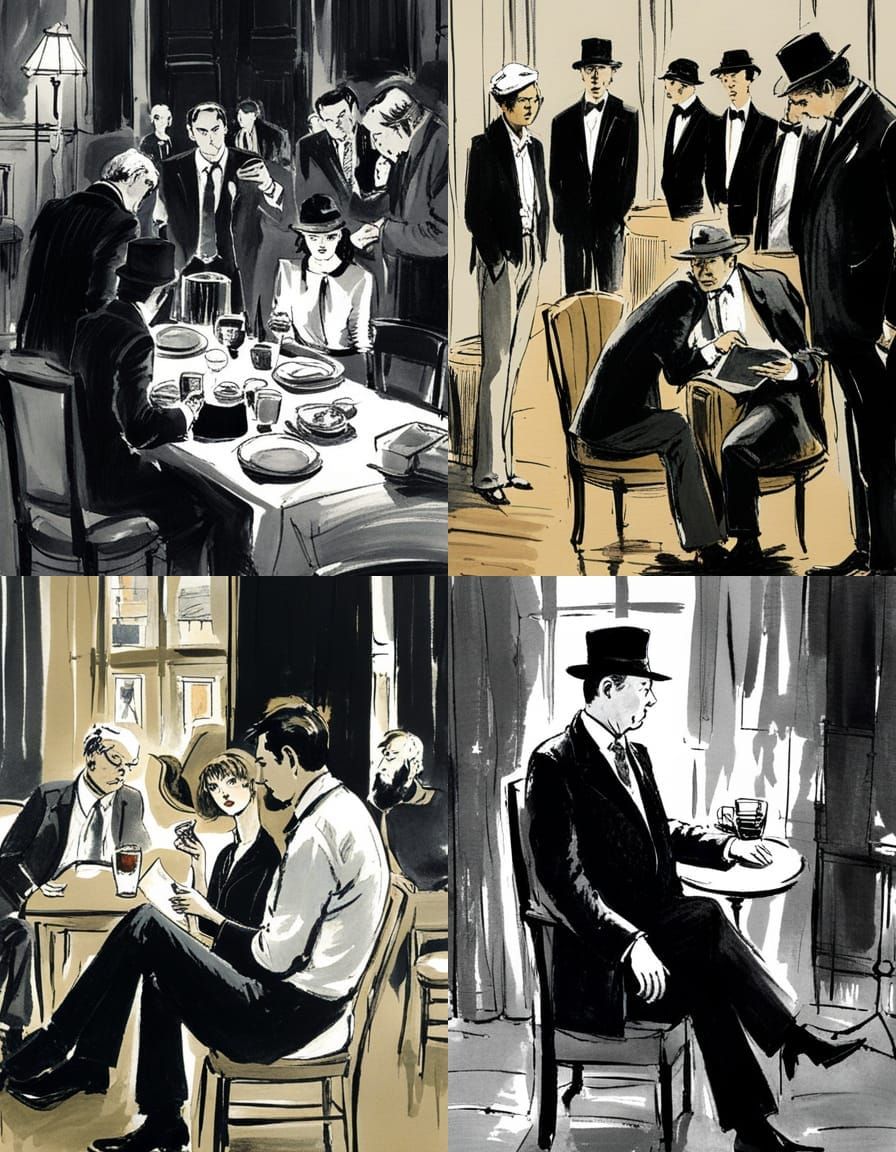 Expressive Comic Book Panel Illustration