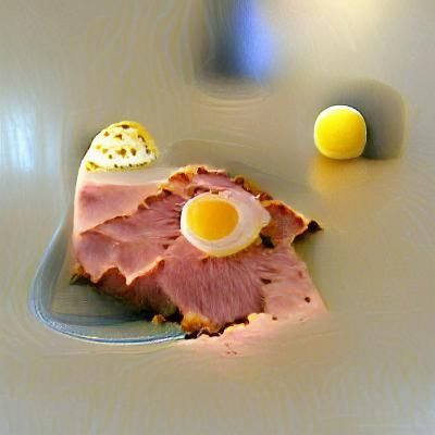 Ham and Eggs Breakfast Still Life
