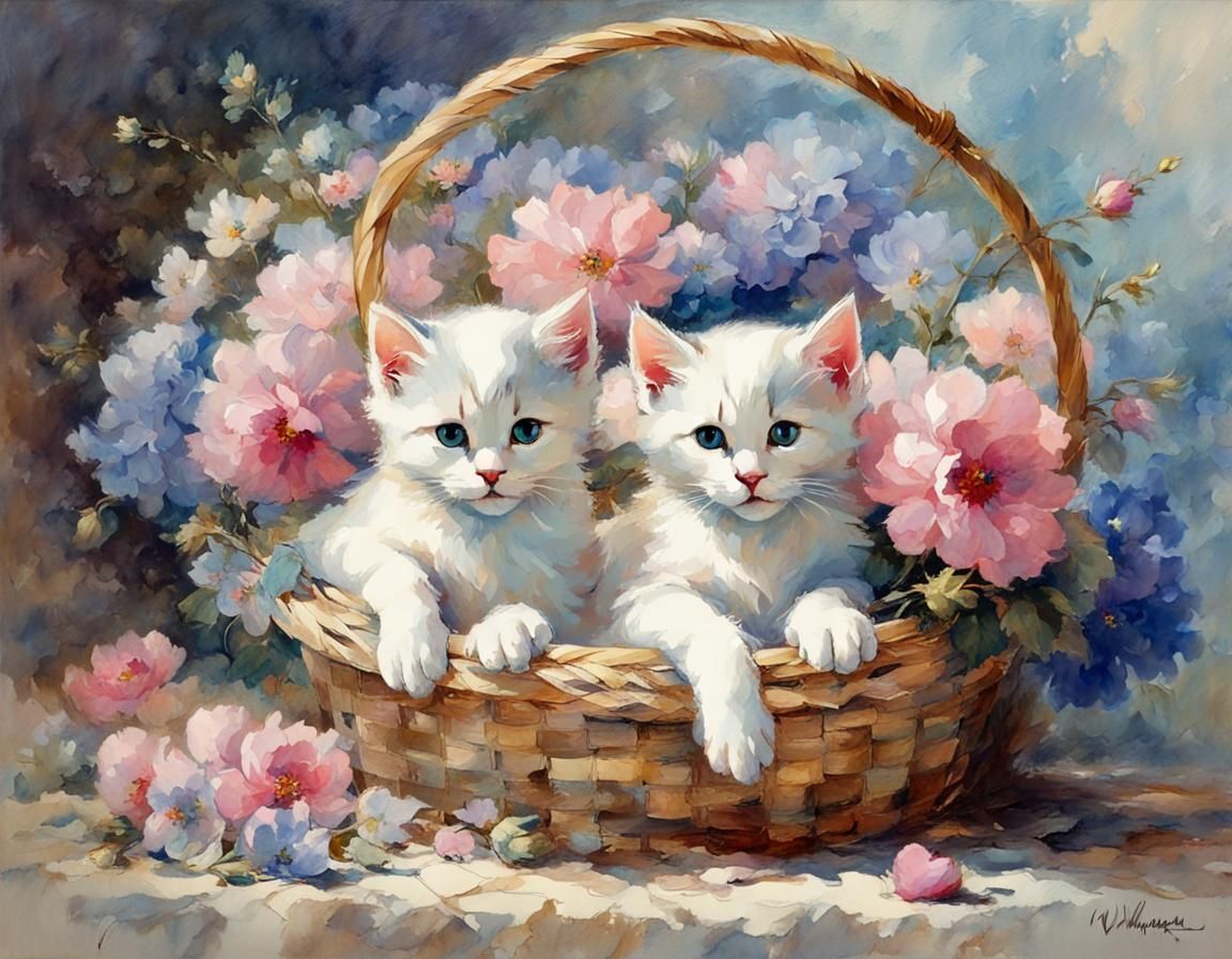 Kitten basket