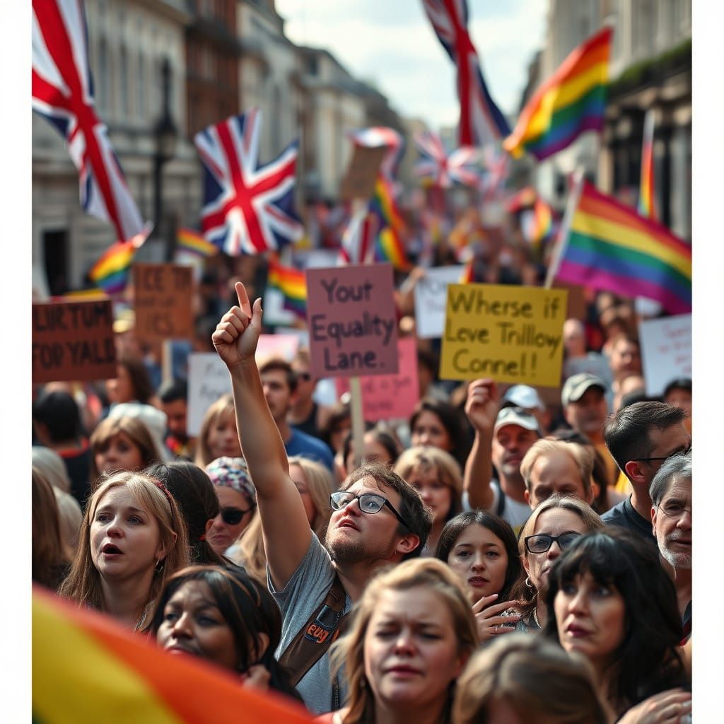 Crowds Rally for Equality in London