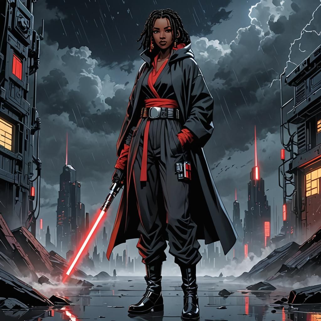 Star Wars Comic: Woman with Red Lightsaber