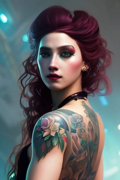 Emo Hipster Merida Concept Art Portrait