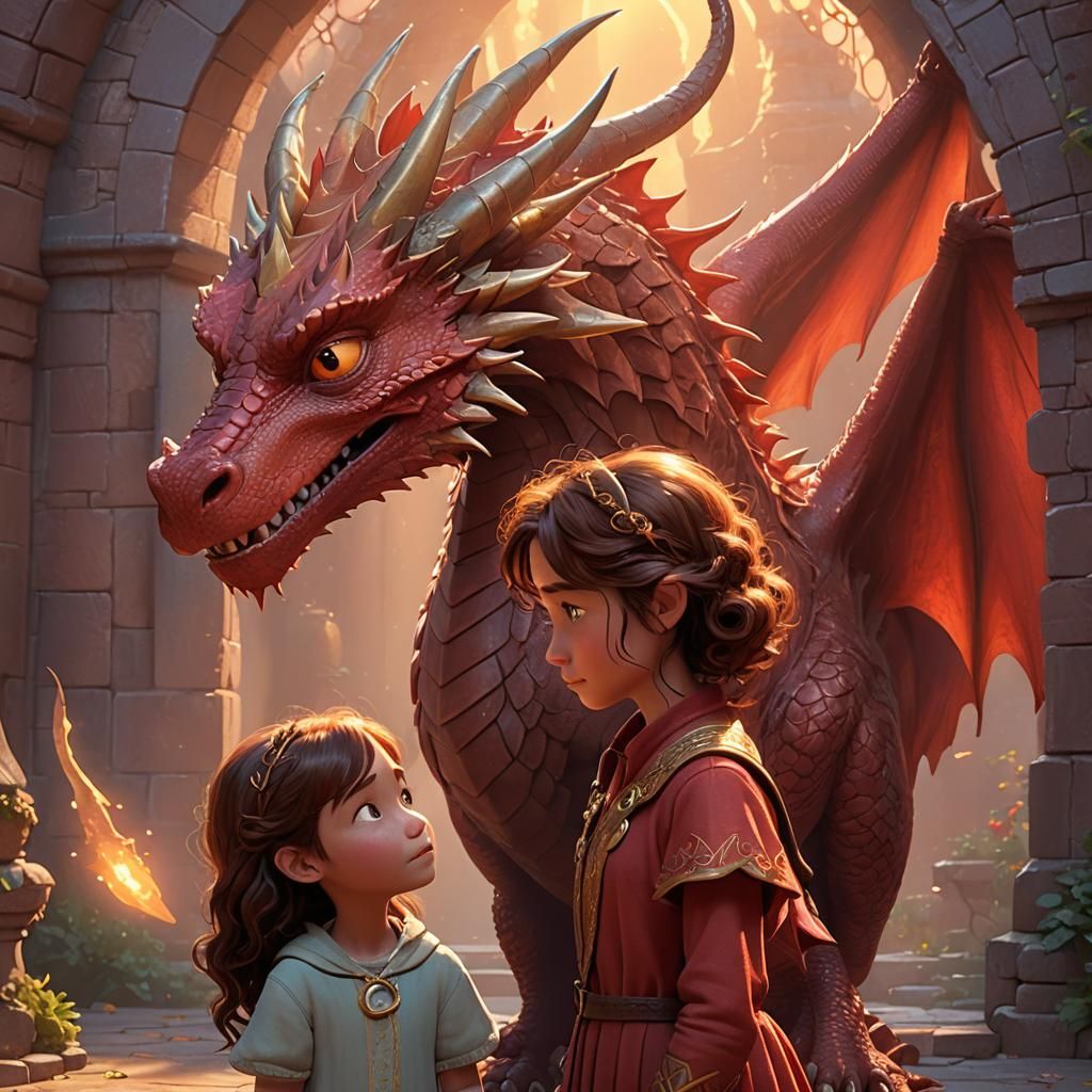 Dragon's Farewell: A Pixar-Style Goodbye