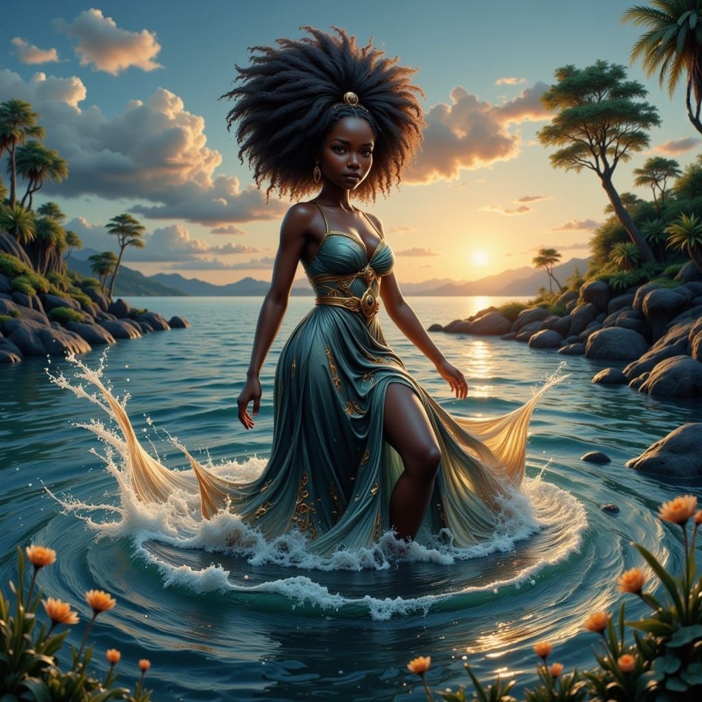 Mami Wata Emerges from the Lake