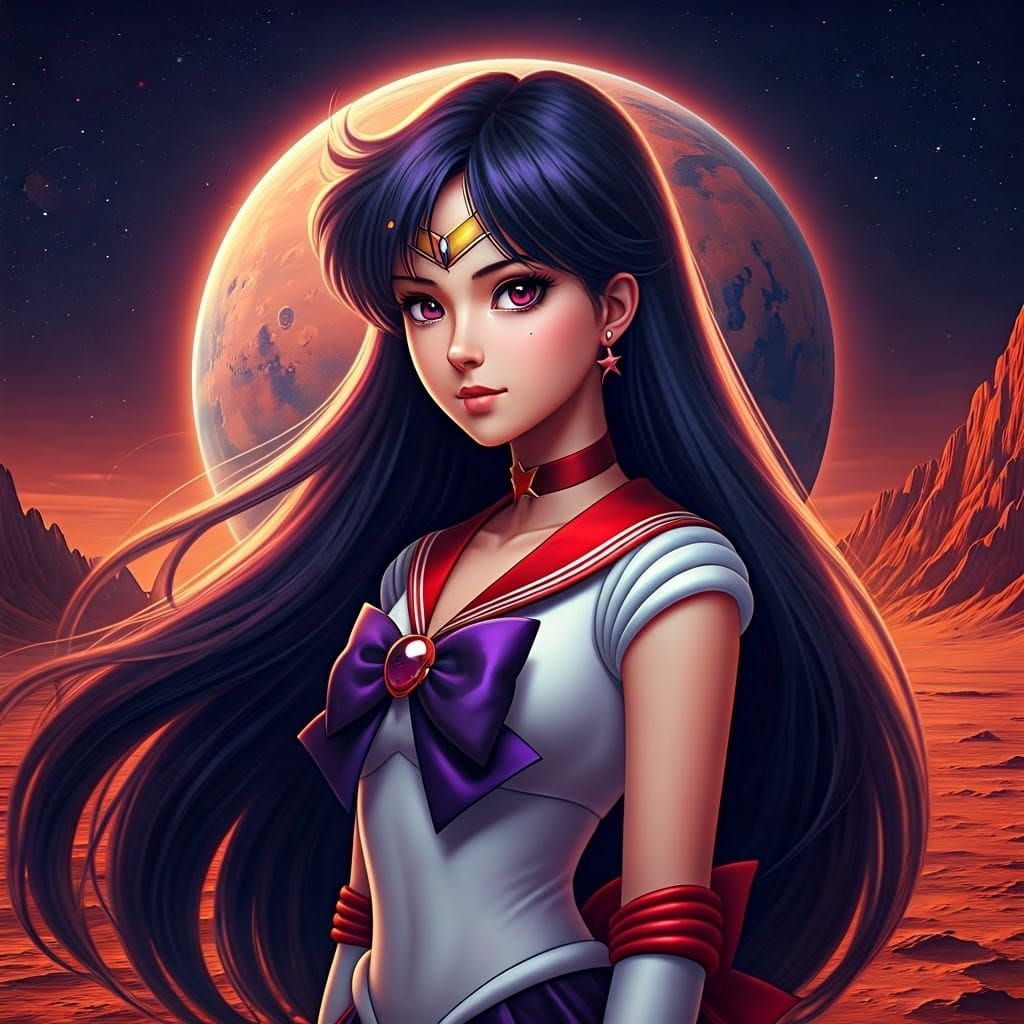 Sailor Mars, Goddess of Mars in Celestial HDR