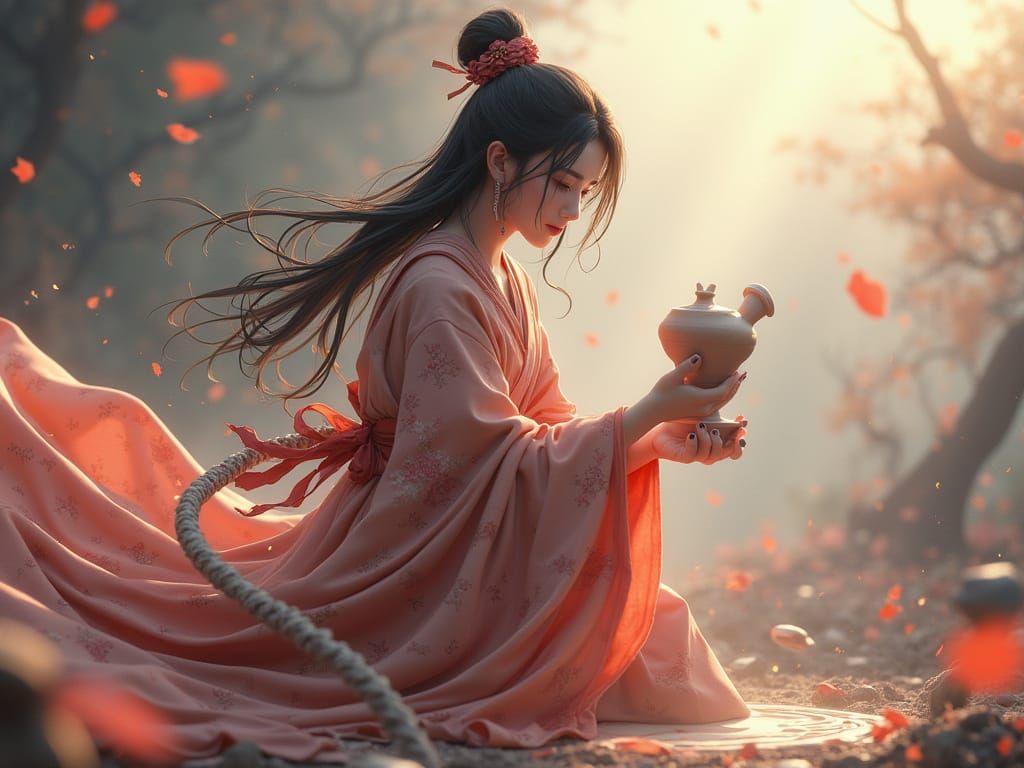 Ancient Goddess Molds Humans in Divine Clay