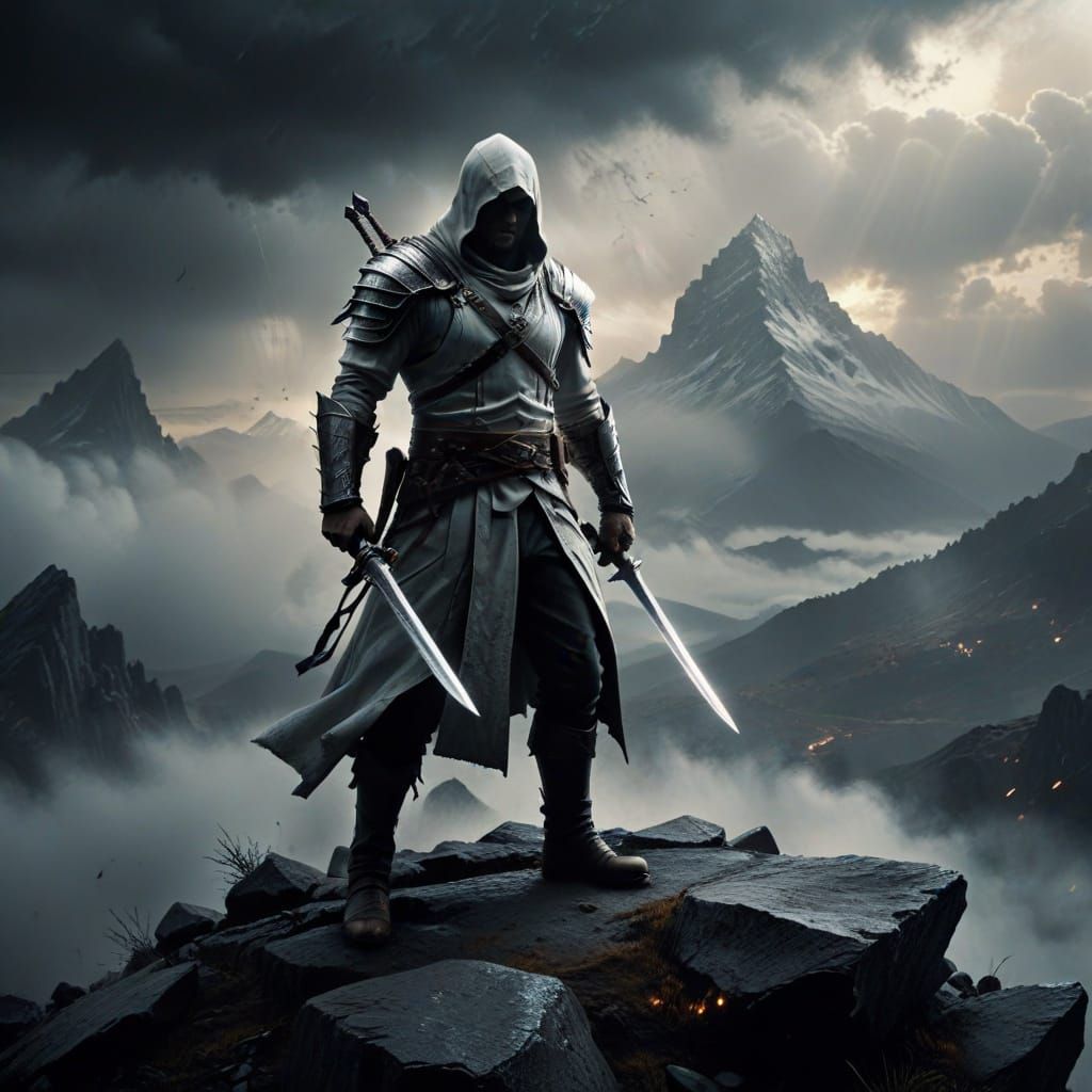 Heroic Assassin Basks in Mysterious Mountain Glow