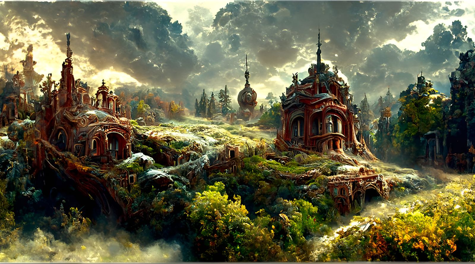 Terrifying Parallel Universe Painting in Hyperrealism Style