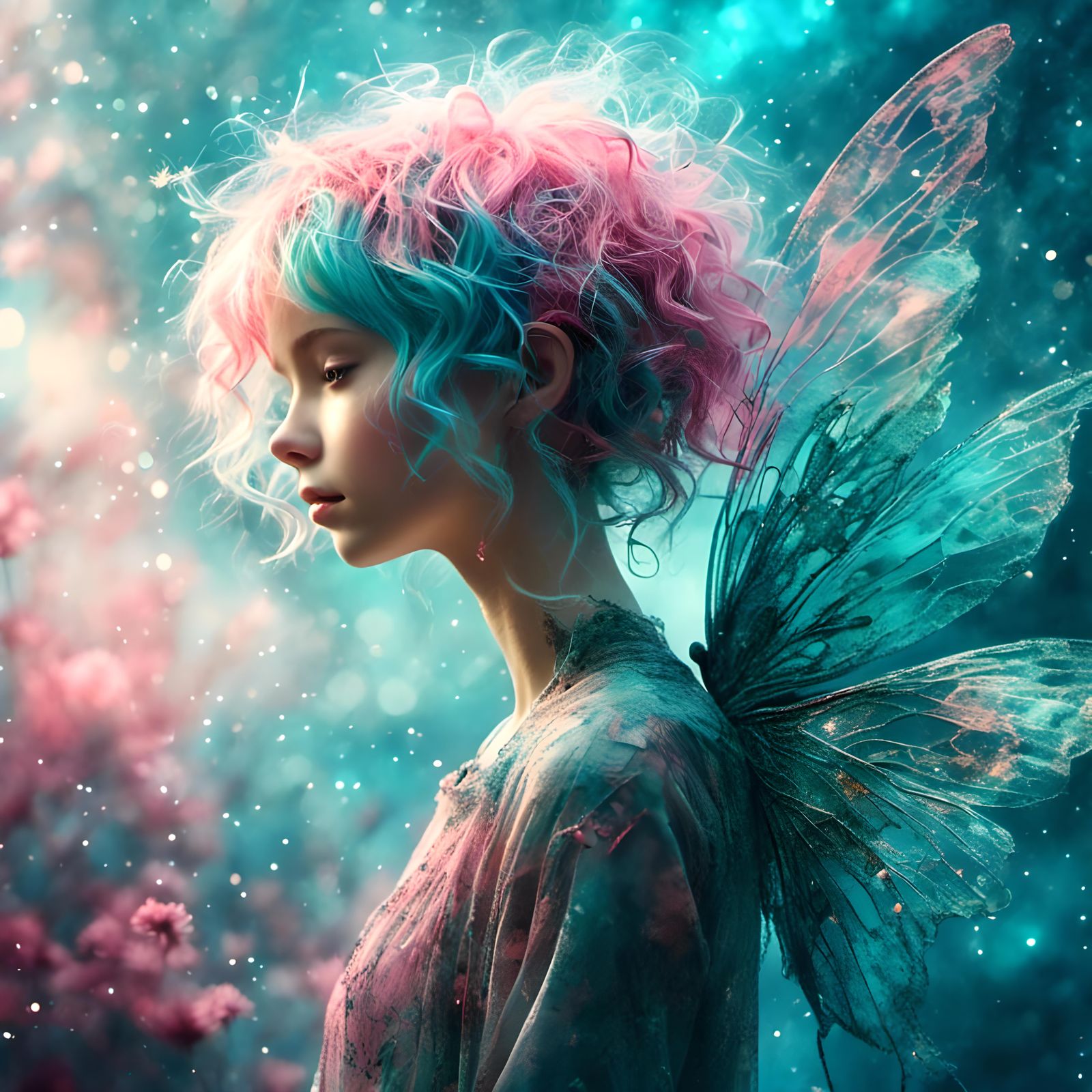 Surreal Fairy in a Magical Fantasy Realm