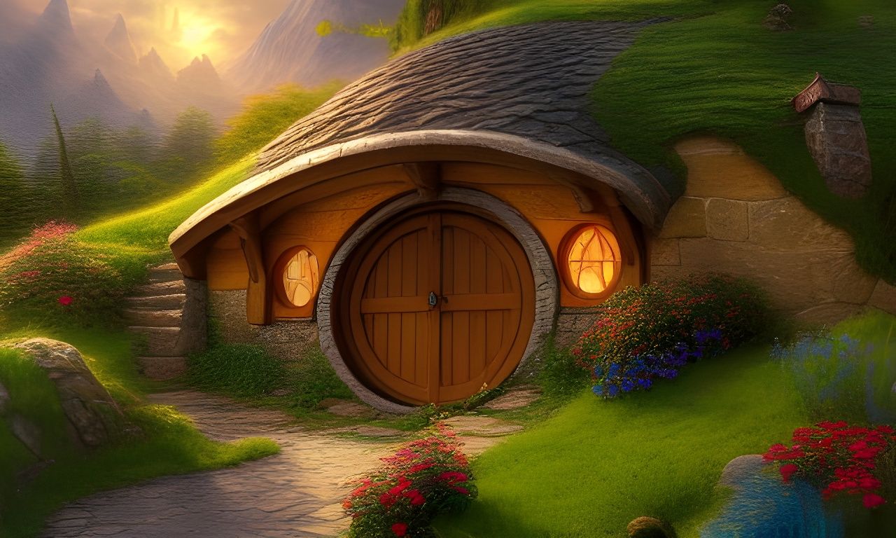 Romantic Hobbit House in The Shire
